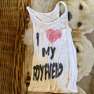 I ❤️ my boyfriend tank top from forever 21
